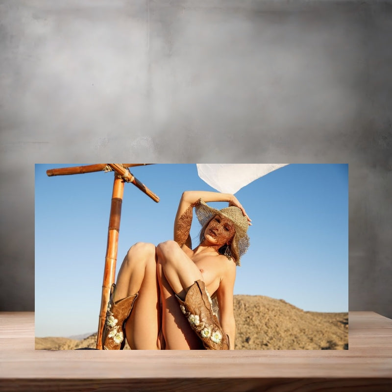 Playboy model Emma Hix metal posters. Multiple sizes and prints available