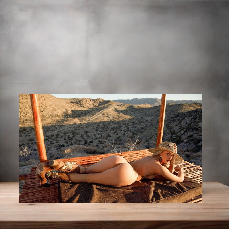 Playboy model Emma Hix metal posters. Multiple sizes and prints available
