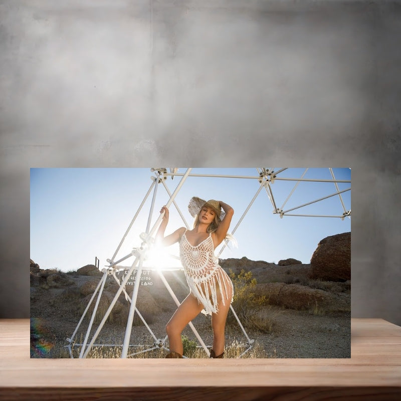 Playboy model Emma Hix metal posters. Multiple sizes and prints available