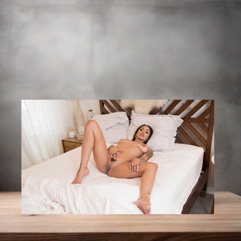 Playboy model Julie Kay metal posters. Multiple sizes and prints available