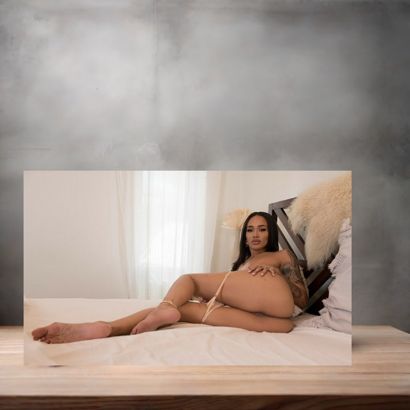 Playboy model Julie Kay metal posters. Multiple sizes and prints available