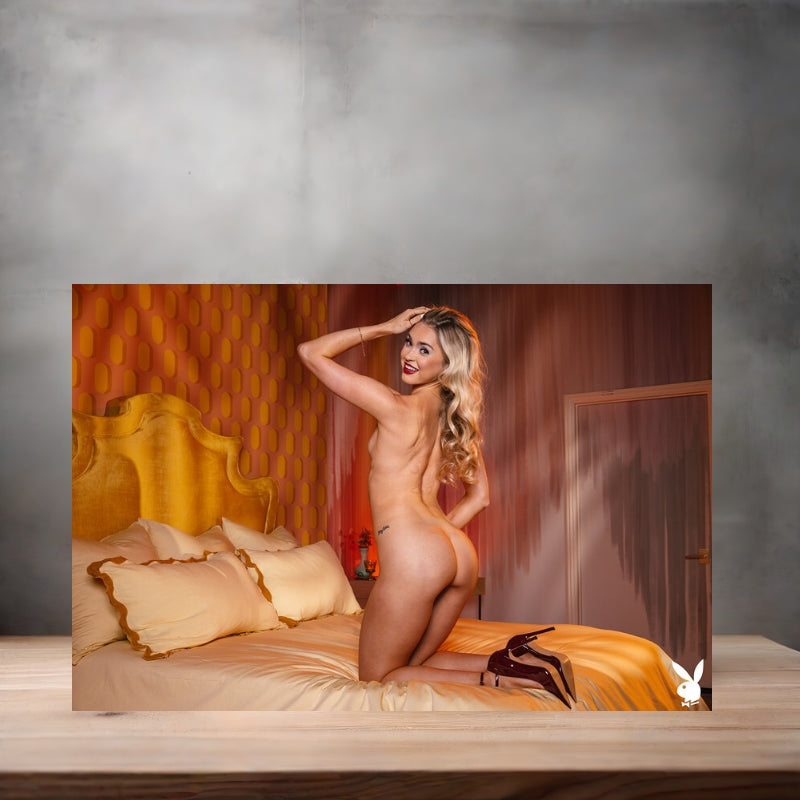Playboy model Coco Star metal posters. Multiple sizes and prints available
