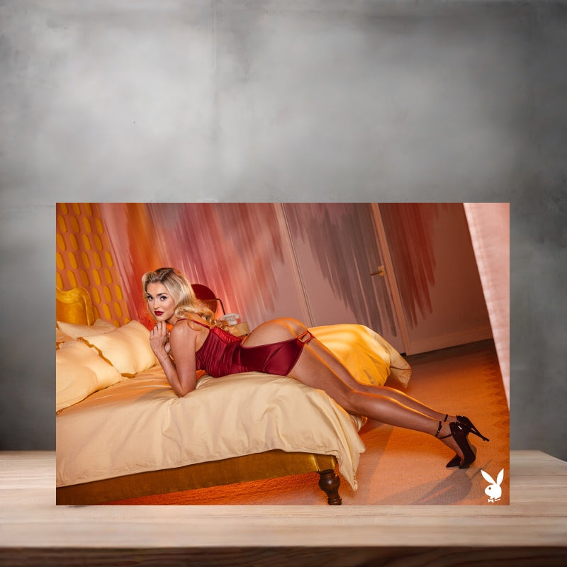 Playboy model Coco Star metal posters. Multiple sizes and prints available