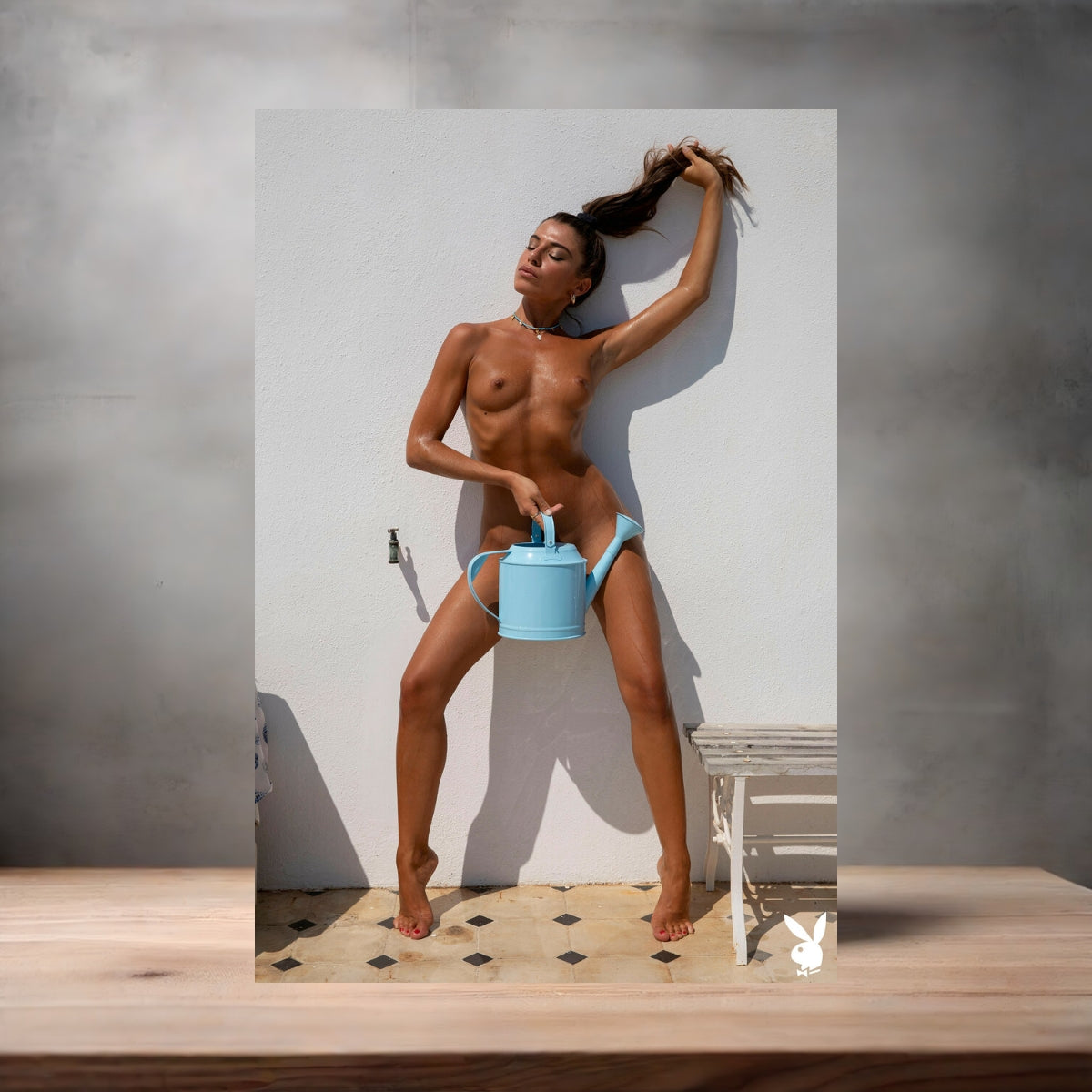 Playboy model Chiara Bianchino metal posters. Multiple sizes and prints available