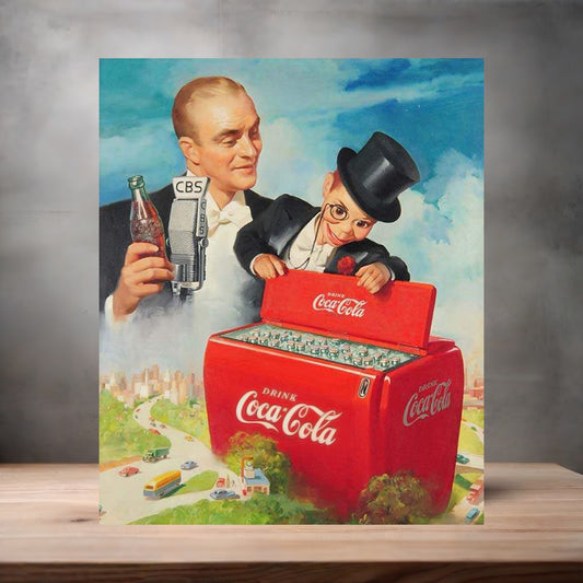 Vintage Coca-Cola ad poster metal poster. Multiple sizes available. BV