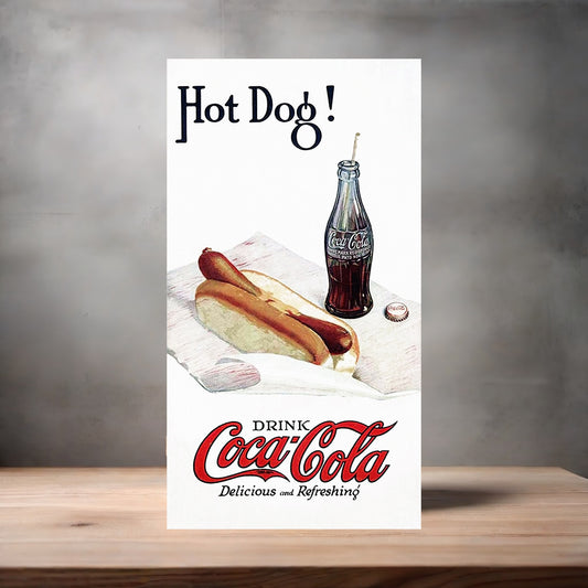 Vintage Coca-Cola ad poster metal poster. Multiple sizes available. BA