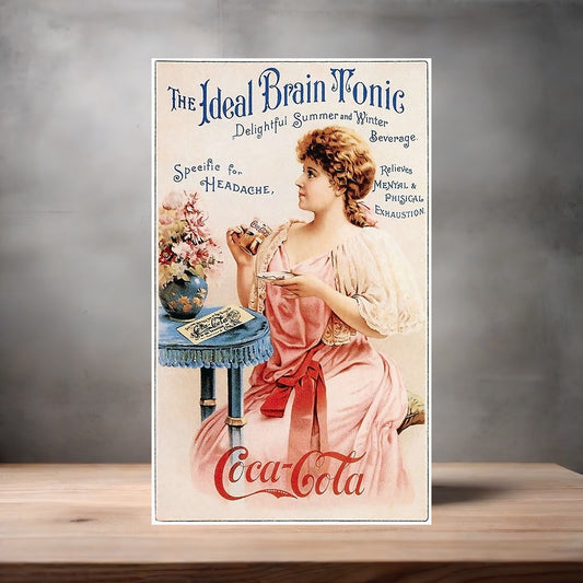 Vintage Coca-Cola ad poster metal poster. Multiple sizes available. BD