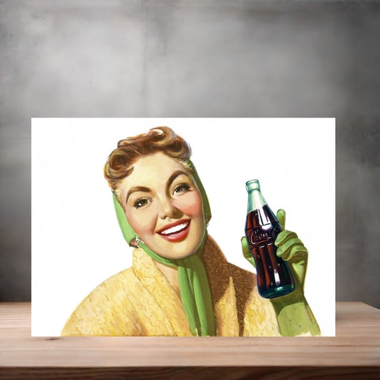 Vintage Coca-Cola ad poster metal poster. Multiple sizes available. AR