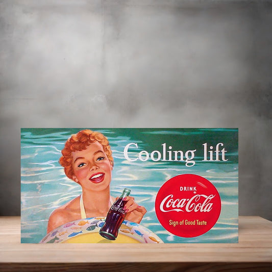 Vintage Coca-Cola ad poster metal poster. Multiple sizes available. AP