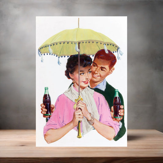Vintage Coca-Cola ad poster metal poster. Multiple sizes available. S