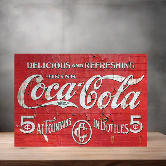 Vintage Coca-Cola ad poster metal poster. Multiple sizes available. Coke N