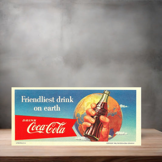 Vintage Coca-Cola ad poster metal poster. Multiple sizes available. Coke A