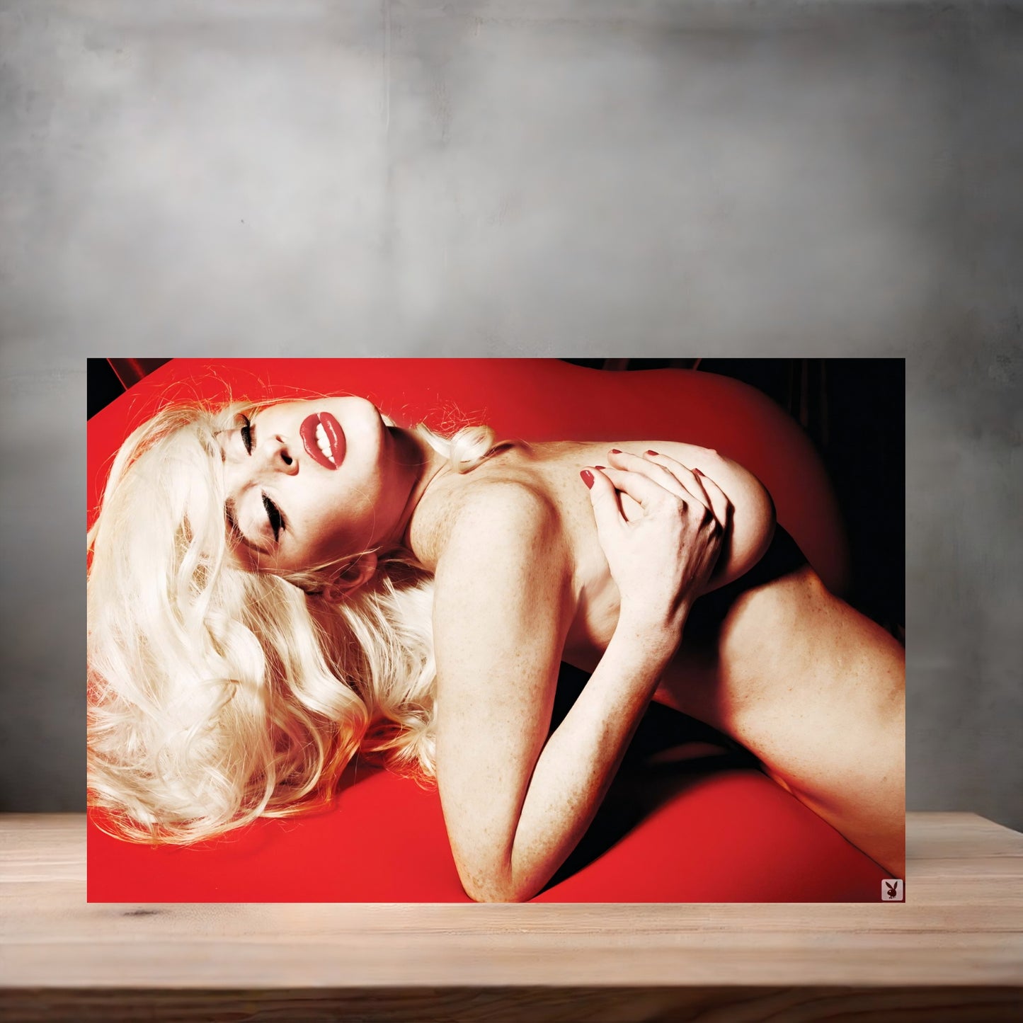 Playboy Lindsay Lohan metal posters. Multiple sizes and prints available