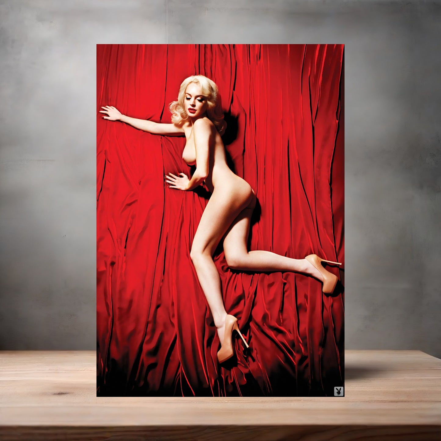 Playboy Lindsay Lohan metal posters. Multiple sizes and prints available