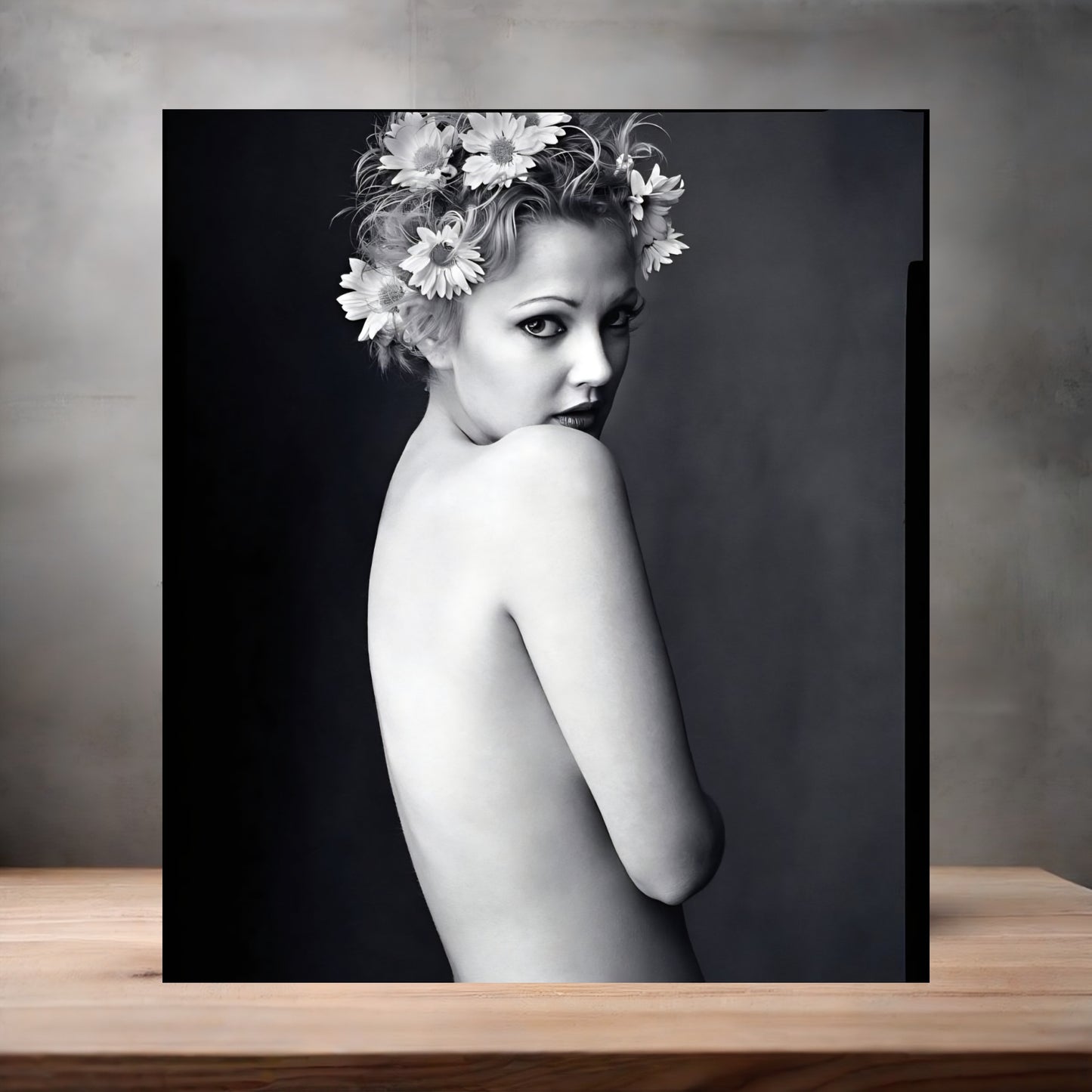 Drew Barrymore sexy metal posters. Multiple sizes and prints available. Nude