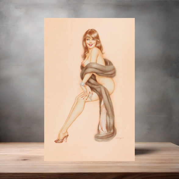 Alberto Vargas sexy pinup metal posters. Multiple sizes and photos. Playboy