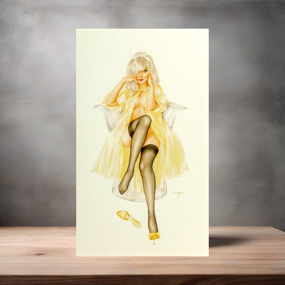 Alberto Vargas sexy pinup metal posters. Multiple sizes and photos. Playboy