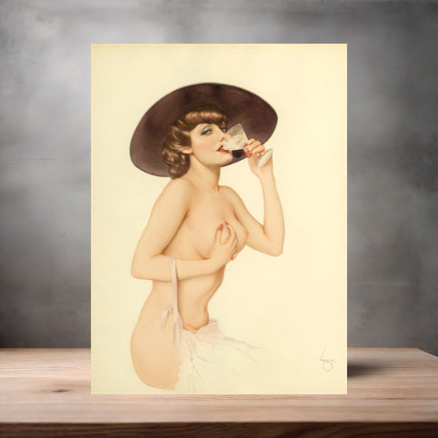 Alberto Vargas sexy pinup metal posters. Multiple sizes and photos. Playboy