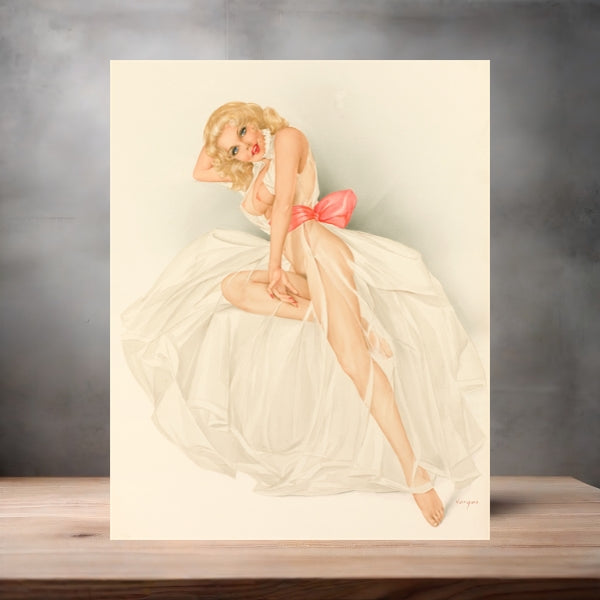 Alberto Vargas sexy pinup metal posters. Multiple sizes and photos. Playboy