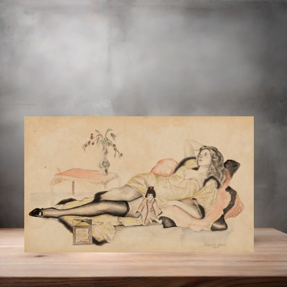 Alberto Vargas sexy pinup metal posters. Multiple sizes and photos. Playboy
