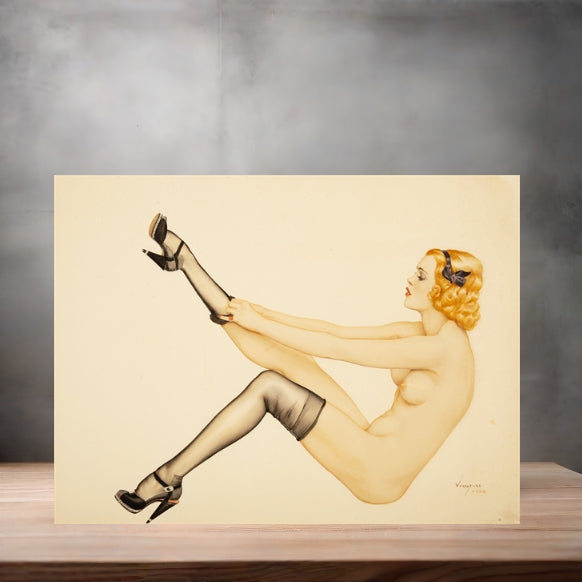 Alberto Vargas sexy pinup metal posters. Multiple sizes and photos. Playboy