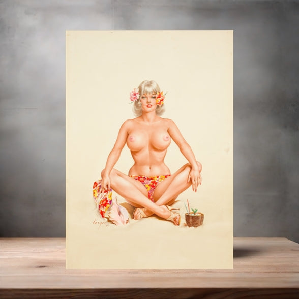 Alberto Vargas sexy pinup metal posters. Multiple sizes and photos. Playboy