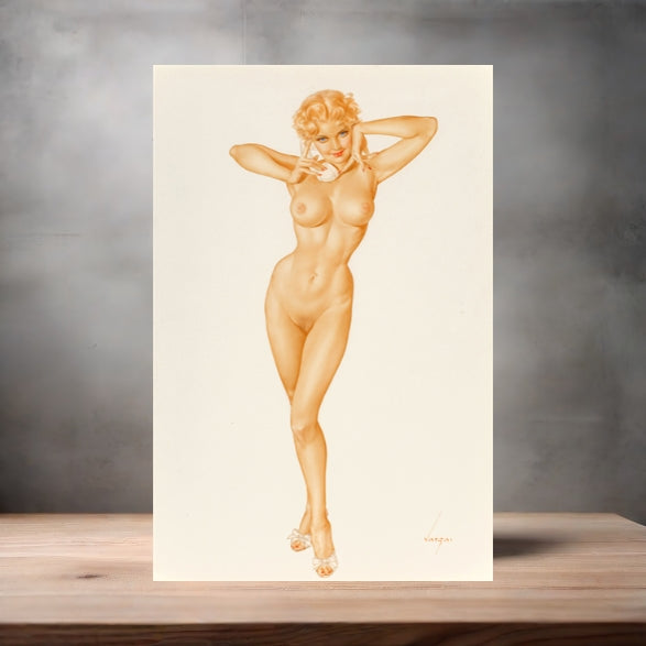 Alberto Vargas sexy pinup metal posters. Multiple sizes and photos. Playboy