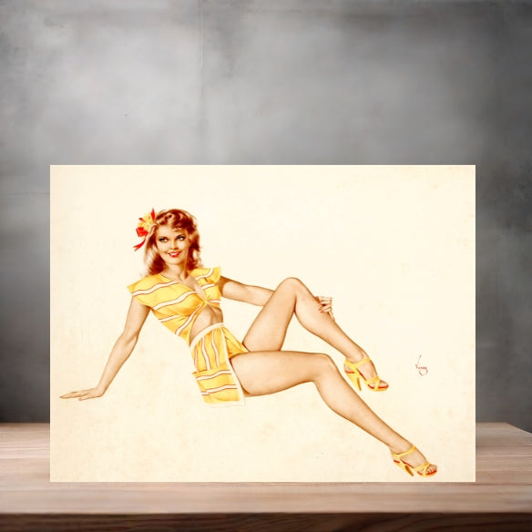 Alberto Vargas sexy pinup metal posters. Multiple sizes and photos. Playboy v4