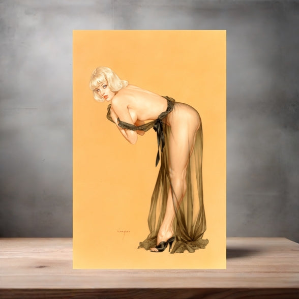 Alberto Vargas sexy pinup metal posters. Multiple sizes and photos. Playboy v4