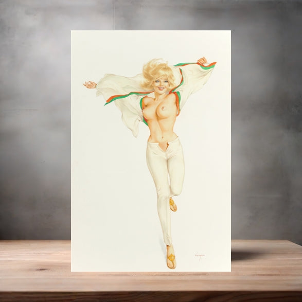 Alberto Vargas sexy pinup metal posters. Multiple sizes and photos. Playboy v4