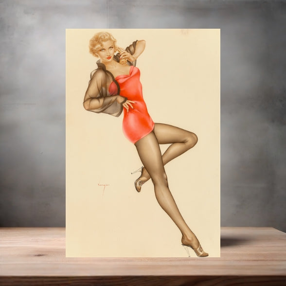 Alberto Vargas sexy pinup metal posters. Multiple sizes and photos. Playboy v4