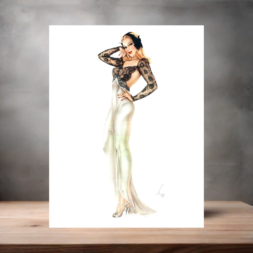 Alberto Vargas sexy pinup metal posters. Multiple sizes and photos. Playboy v3