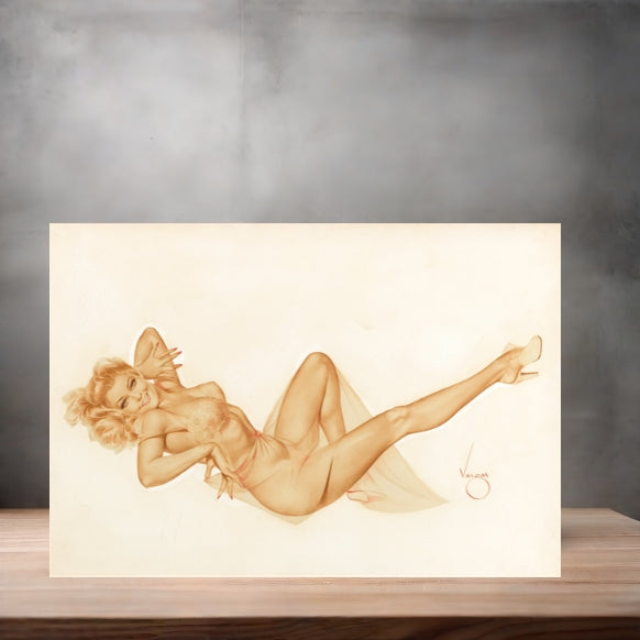 Alberto Vargas sexy pinup metal posters. Multiple sizes and photos. Playboy v3
