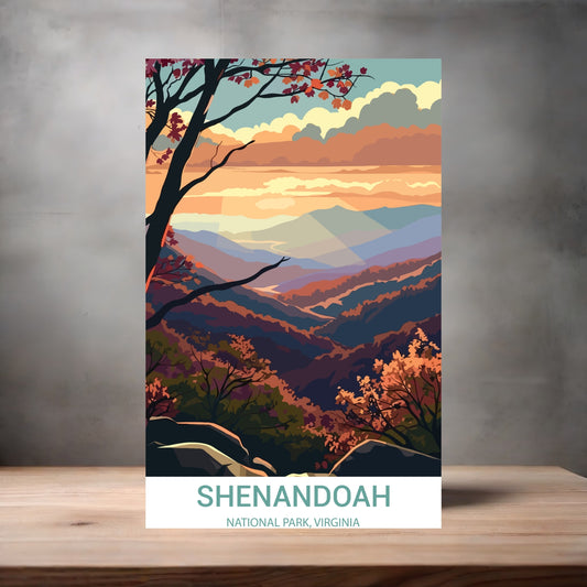 Vintage National Park metal poster. Multiple sizes available. Shenandoah, Virginia