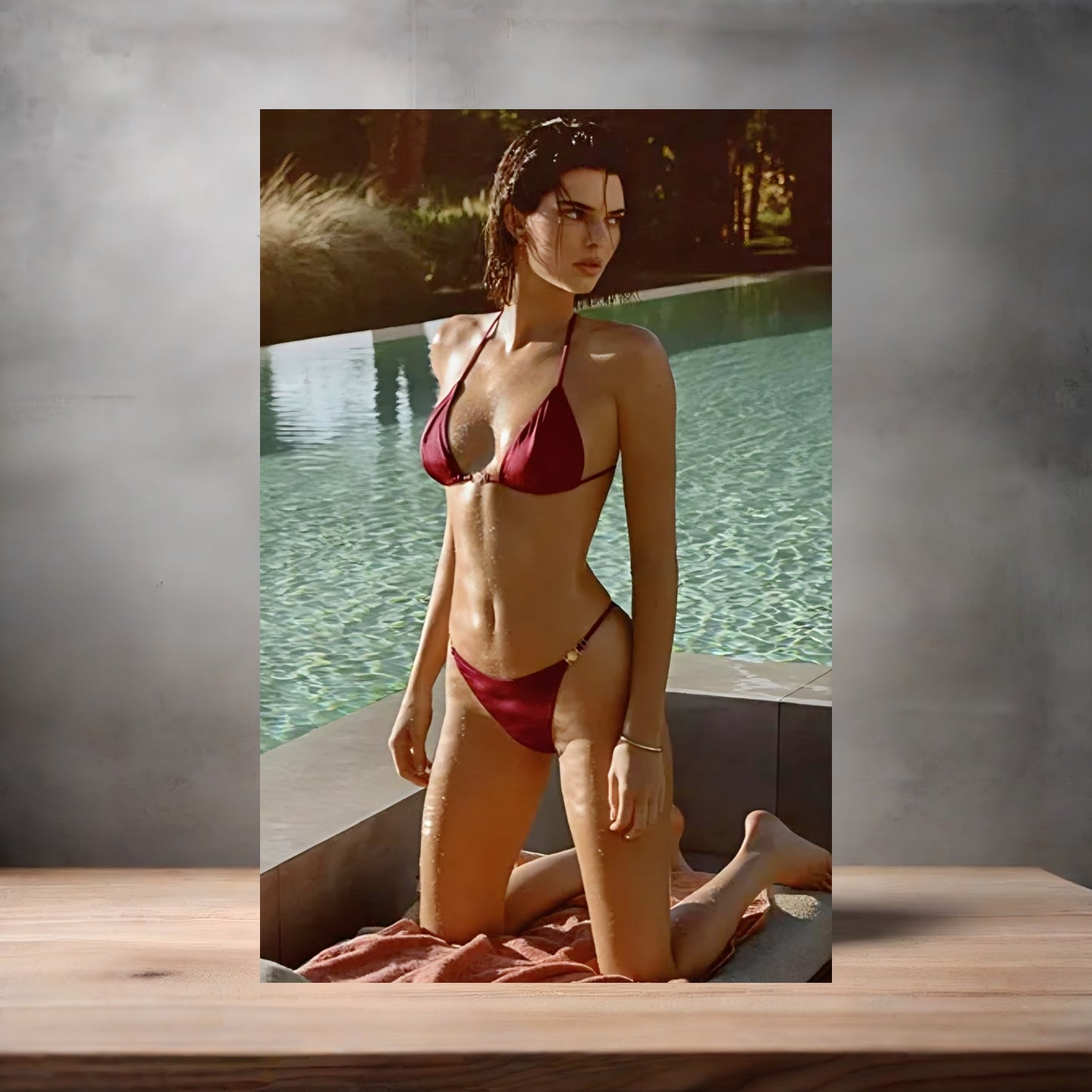 Kendall Jenner metal poster. Multiple sizes available. Beautiful and sexy v6