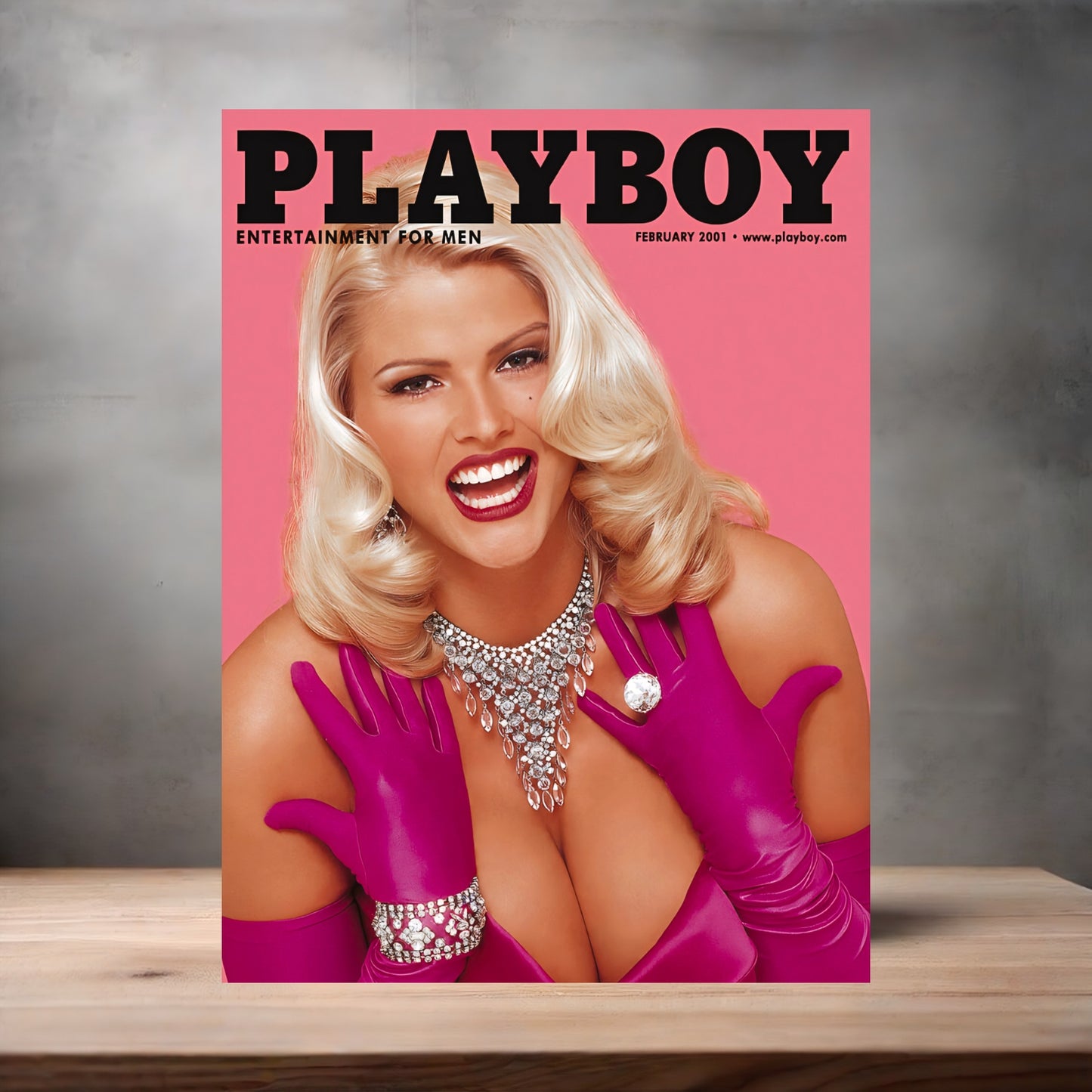 Anna Nicole Smith metal poster. Multiple sizes available. Beautiful and sexy Playboy cover 4