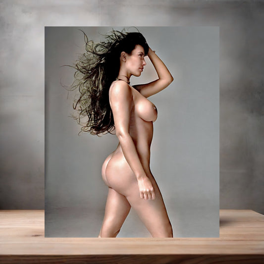 Kim Kardashian metal poster. Multiple sizes available. Beautiful and sexy A5