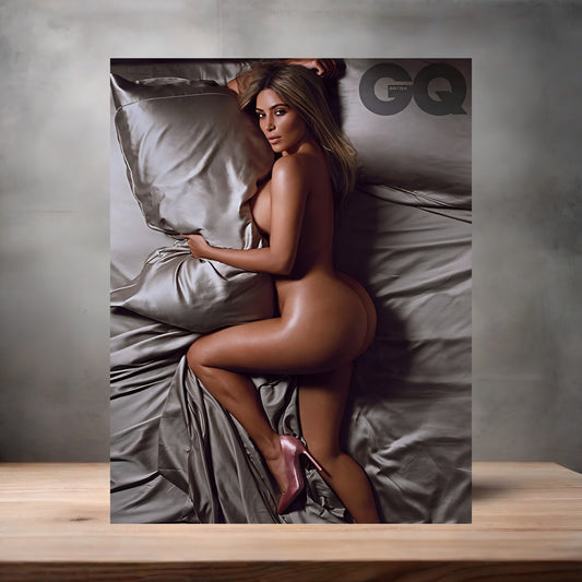 Kim Kardashian metal poster. Multiple sizes available. Beautiful and sexy A