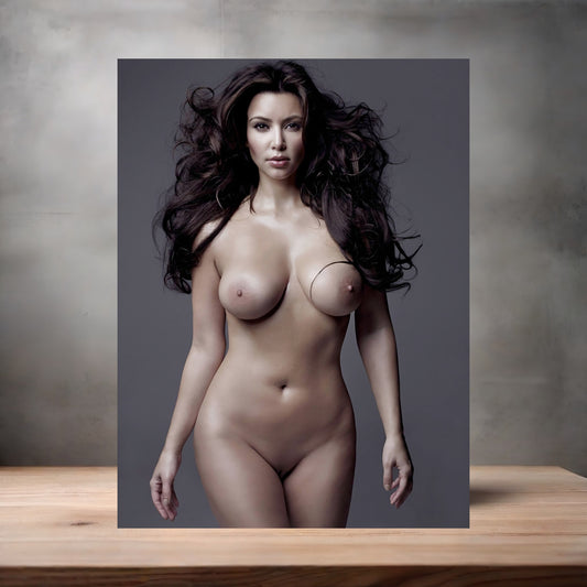 Kim Kardashian metal poster. Multiple sizes available. Beautiful and sexy v20