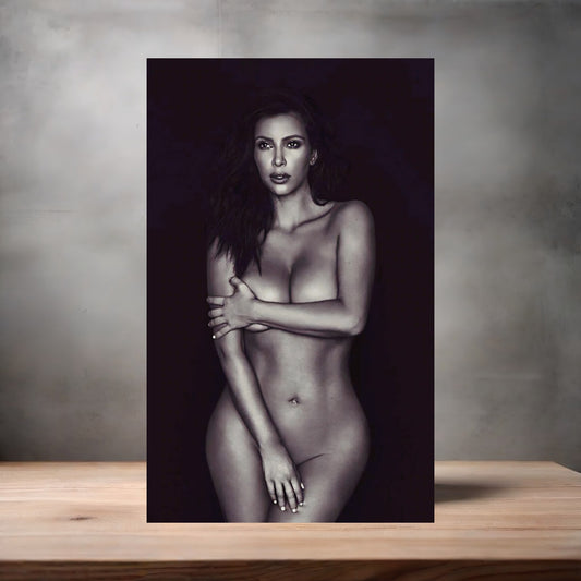 Kim Kardashian metal poster. Multiple sizes available. Beautiful and sexy v22