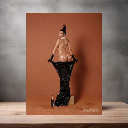 Kim Kardashian metal poster. Multiple sizes available. Beautiful and sexy A1