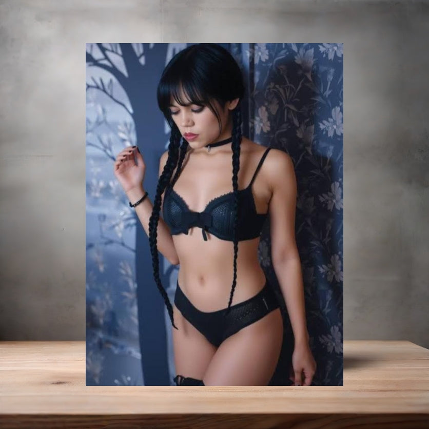 Jenna Ortega metal poster. Multiple sizes available. Beautiful and sexy v3