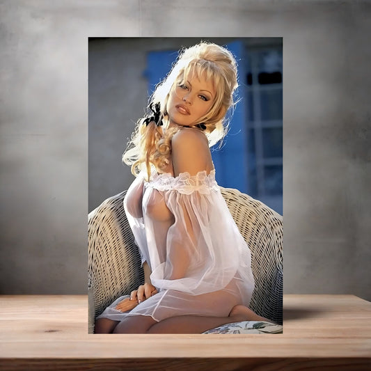 Pamela Anderson NSFW metal poster. Multiple sizes available. Beautiful and sexy A1