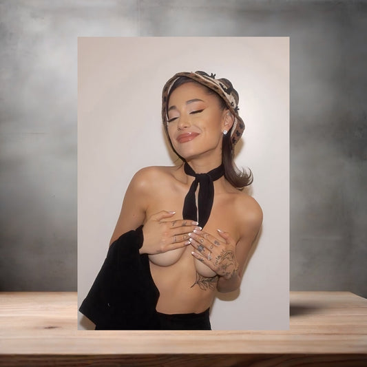 Ariana Grande metal poster. Multiple sizes available. Beautiful and sexy v2