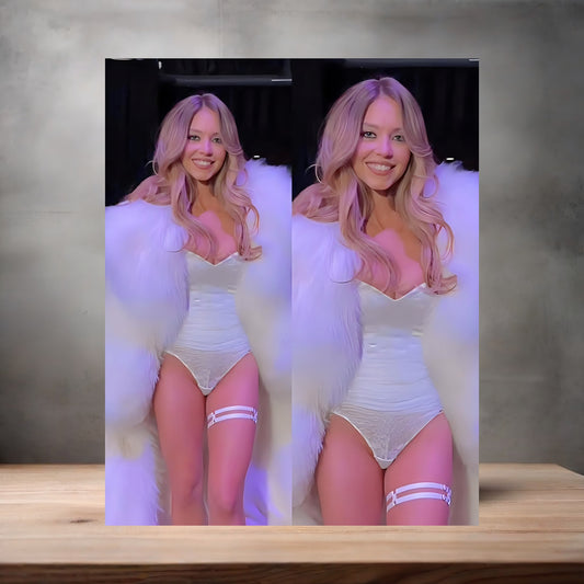 Sexy Sydney Sweeney metal poster. Multiple sizes available. Hot K