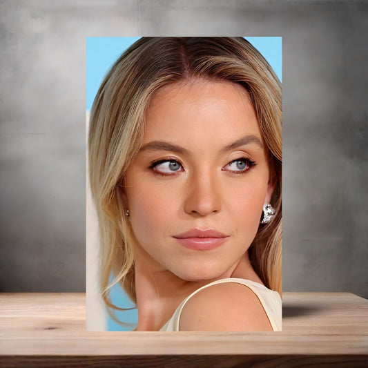 Sexy Sydney Sweeney metal poster. Multiple sizes available. Hot H