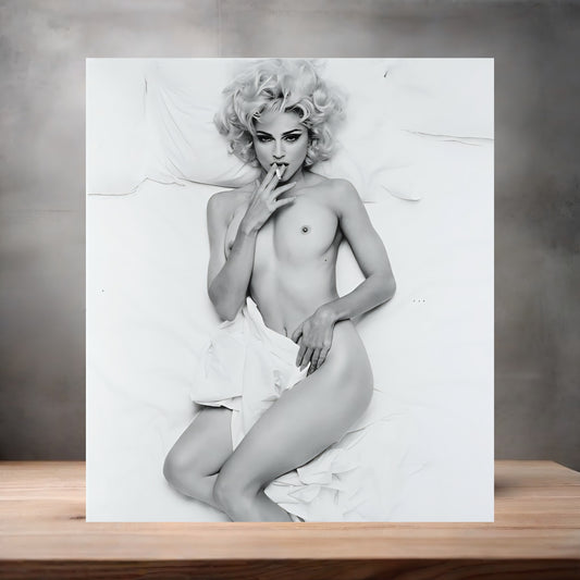 Sexy Madonna metal poster. Multiple sizes available. Hot NSFW V5