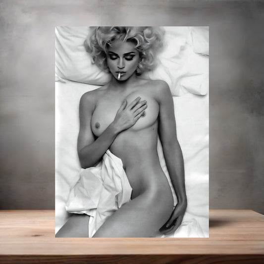 Sexy Madonna metal poster. Multiple sizes available. Hot NSFW V3