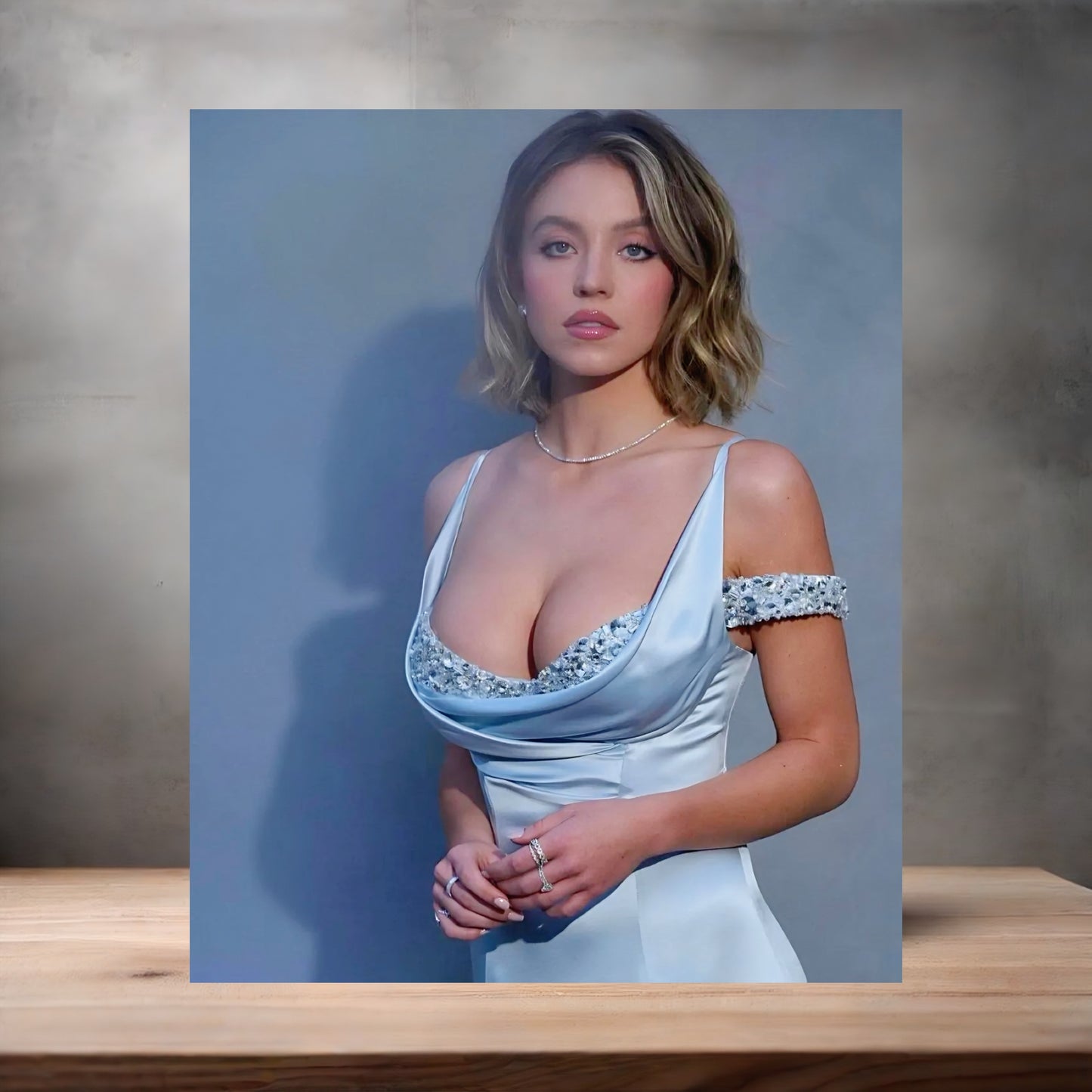 Sexy Sydney Sweeney metal poster. Multiple sizes available. Hot D4
