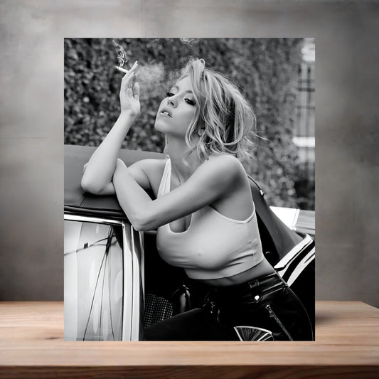 Sexy Sydney Sweeney metal poster. Multiple sizes available. Hot G3